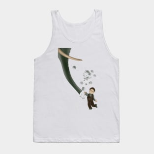 Boy and elephant Tank Top